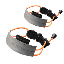 ROCKBROS Bicycle Trouser Clips Cycling Trousers Clips with Reflective Bands Adjustable Elastic Leg Band Strap with Hook and Loop for Adult Cycling,