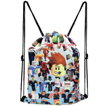 PQKL-party Roblx Backpack,Roblx Drawstring Bag,Boys Swim Bag,Roblx Drawstring Gym Bag,Roblx Bag,Beach School Bag