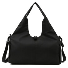 JSTHHTT Gym Bag, Black, Unisex, Satchel, 49*21*25 cm, Sports Travel Hiking, Water Resistant, Shoe Compartment