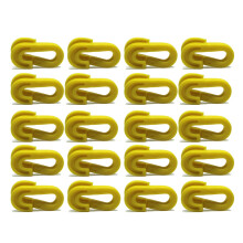 Football Net Clips 20 Pack - Quick Attachment Soccer Goal Fasteners | Weather Resistant Plastic Ties for Indoor & Outdoor Goals | Multi-Colour