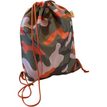 BundleBean - Drawstring Bag - Universal Fit - Great as a PE, Sports, Gym or Swimming Bag - Perfect for Holidays (Khaki Camo)