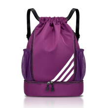 YONEEKSS Drawstring Bags, Waterproof Sports Backpack, Swimming Bag For Kids Adults,Large Drawstring Gym Bag With Shoe Compartment and Water Bottle