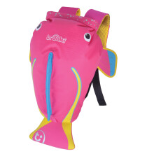 Trunki PaddlePak Waterproof Swimming Bag for Kids and Children?s Backpack for PE - Coral Tropical Fish (Pink)