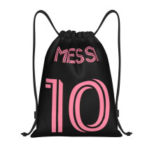 EZB Football Legend Messi Drawstring Bag | 36x30cm Midi Sized Backpack | Multi-Use: Sports Kits, PE Kits, Gym, Lunch, Holiday, Beach, Soccer Pump Bag