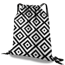 Deokke Drawstring Backpack Draw String Bag Waterproof for Sports Gym Beach Travel Cute Aesthetic Sackpack Men Women (13"?17") (S20-Black)