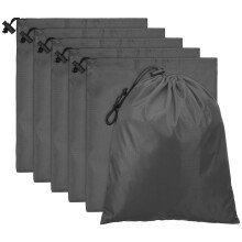 PATIKIL Travel Storage Bags with Toggle 6 x 8 Inch, 6 Pack Waterproof 210D Polyester Drawstring Bag Stuff Sack Cinch Bag for Gym Traveling Hiking Yoga