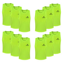 FIBOGOUP Football Bibs [12 Pack], Quick-Dry Multi Sports bibs,Durable Training bibs FOR Kids to Aldut,Universal size, suitable for various