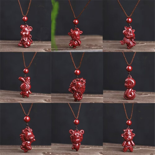 Zodiac cinnaber haas hanger ketting 1