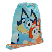 Bluey Drawstring Bag Kids PE Kit Gym Swim Sack Boys & Girls Childrens School Trainer School Backpack - Blue