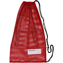 aqua zone Sports Gear Bag Mesh Drawstring Bag for Swimming Beach Diving Travel Gym Red