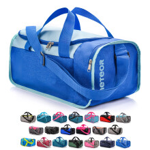 meteor Gym Bag Womens & Mens 20l - Lightweight Sports Holdall with Shoe Compartment & Shoulder Strap - Unisex Travel Duffel - Underseat Cabin Luggage