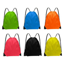 DDSHUN 6 Pack Drawstring Bags Drawstring Gym Bag Waterproof Running Backpacks Sports String Bag String Swim PE Bag for Sports, School, Gym, Travel,