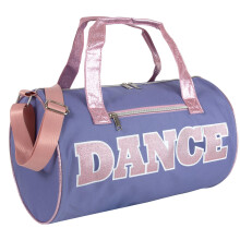 Dance Duffle Bags for Dancers, Girls, Teens, and Student Athletes, Fun Dance Workout Duffel Bag for Girls and Boys (Purple/Pink)