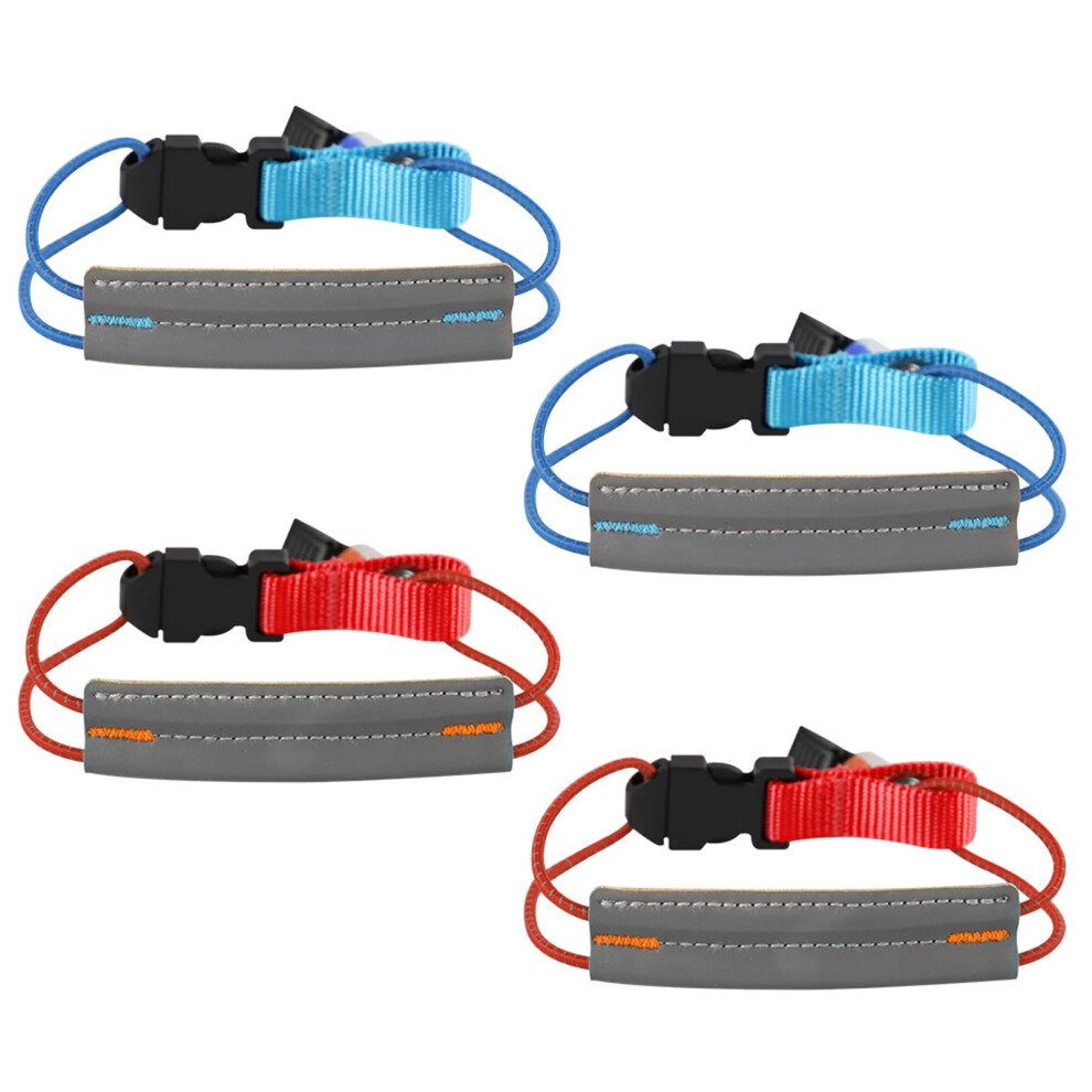 Roxnvm Cycling Trouser Clips, 4 Pcs Bicycle Clips For Women High Elastic, High Vis Adjustable Bike Cycle Clips Trouser With Hook, Reflective Strips 5051224251674