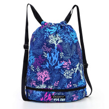 Risefit Waterproof Drawstring Bags, Print Gym Bags Sports Backpacks for School PE Bags for Boys Girls Men Women