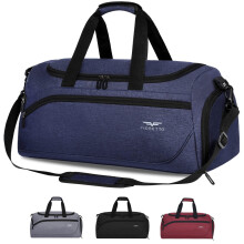 FIORETTO 35L Mens Sports Gym Bag with Wet Pocket & Shoe Compartment,Travel Duffle Bag Overnight Bag with Padded Shoulder Strap, Water-Resistant Sports