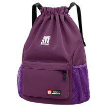 Pystuvo Drawstring Gym Bag?Large Drawstring Bags With Mesh Pockets Water?Nylon Waterproof Drawstring Bag Gym Bag Drawstring With Outside Zipper For