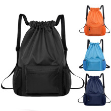 BAOWUABJ Drawstring Bags, String Backpack, Large Waterproof Sports Backpack for Kids Adults, Unisex, Swim PE Bags Drawstring Gym Bags Sports Backpacks