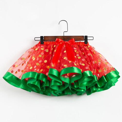 Mädchen Sommer Polka Dot Tutu Rock Weich Bequem Größe 1