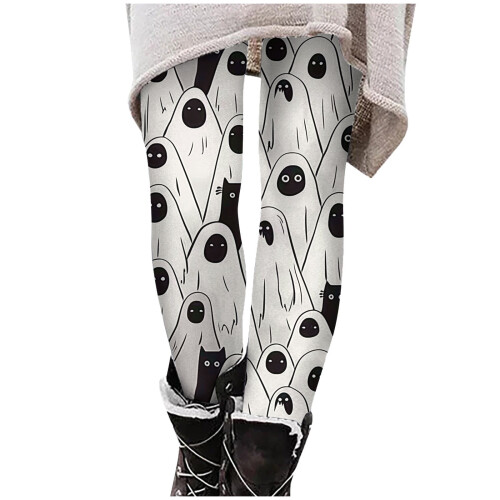 Women's Halloween Batwing Print Leggings Plus Size 2