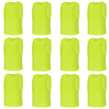 AUYAO 12Pcs Adults Team Training Vest Breathable Mesh Scrimmage Sleeveless Training Pinnies Training Bibs Quick-Dry Sport Bibs Sports Practice Vests