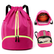 Fjquamitix Drawstring Bags,Waterproof PE Bag,Sports Swimming Backpack Large Unisex Gym Bag with Shoe Compartment Wet And Dry Separation For Travel,