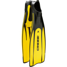 Cressi Pro Star Full Foot Fins - Yellow, Size 41/42