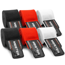 Meister Adult 180" Hand Wraps for MMA & Boxing - 3 Pairs Pack