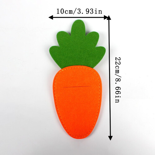 Easter Carrot Utensil Holders Spring Table Decoration 2