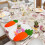 Easter Carrot Utensil Holders Spring Table Decoration 4