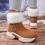Women's Winter Snow Boots Brown Size 7 7