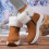 Women's Winter Snow Boots Brown Size 7 8