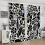 Abstract Botanical Curtains Boho Black White 63x63 Inch 5
