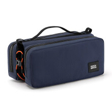 ROCKBROS Bicycle Frame Bag, High-Capacity Top Tube Container with 2 Side Pouches, Bike Tool Holder, Cycling Storage Pouch with 1 Adjustable Shoulder