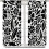 Abstract Botanical Curtains Boho Black White 63x63 Inch 8