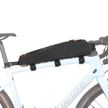 Rhinowalk Bike Top Tube Bag Bike Frame Bag 2.1L Waterproof Professional Cycling Accessories for Mountain Road Bicycle(Large)-Black