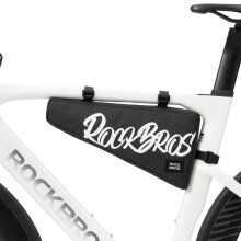 ROCKBROS Bicycle Frame Bag 1.9 L Bicycle Bag Top Tube Pack for Gravel MTB E-Bike and Road Bike with Strap Fastener, Triangular Pouch for Down Tube