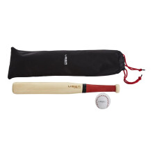 Uber Games Rounders Bat and Ball Set ? Traditional Wooden Bat with High-Visibility Ball ? Outdoor Garden Game for Kids, Schools, PE and Family Fun