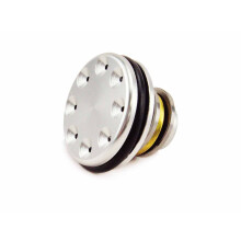 AOLS Piston Head Aluminum Precision CNC Machined - Silver