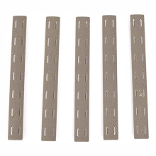 SBGJMY 5-pack Mlok Handguard Protector Rubber Rail Cover Panel for MLOK Handguard System (Tan)
