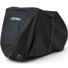 Favoto Bike Cover Waterproof Bicycle Cover for 2-3 Bikes 210D Oxford Fabric Anti Dust Snow UV Protection with Lock-holes Storage Bag for Mountain Road