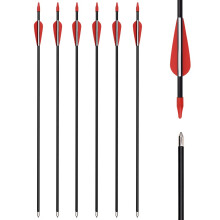 Arrows Fiberglass 28 30 32 Inch Archery Recurve Bow Target Arrows Practice for Beginners Outdoor 6/12pcs
