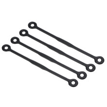 PATIKIL Tennis Dampener, 4 Pack Silicone Vibration Shock Absorber Racquet String Damping, Black