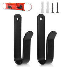 COMNICO Horizontal Snowboard Wall Mount Clips Metal Snowboard Storage Wall Rack snow boards Hanger Support Vertical holder Indoor Skateboard Display
