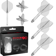 Mission Darts Force 90 | Integrated Precision Moulded Dart Flight And Shaft System, Pack of 3 Professional Highly Durable Combined Dart Flights And