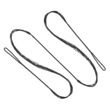 PATIKIL Recurve Bow String, Archery Bowstrings Replacement 14 Strands Longbow String for Universal Archery Equipment, Black AMO 54"(Actual 50")