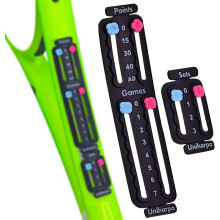 Uniharpa Portable Tennis Racket and Racquet Scorekeeper, Easy to Install Small Scoreboard for Recording Scores, Matches and Discs, Lightweight Mini