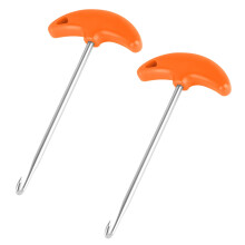 lasuroa 2pcs Skate Lace Tighteners, Anti-Slip Stainless Steel Shoe Lace Puller Protable Hockey Skate Tightener Tool Ice Skating Accessories for Lacing