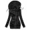 Plus size dame sweatshirt med farveblok og lynlås 2