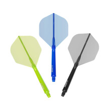 CUESOUL ROST 77 Integrated Dart Shaft and Flight,Standard Shape,Set of 3(clear color series)